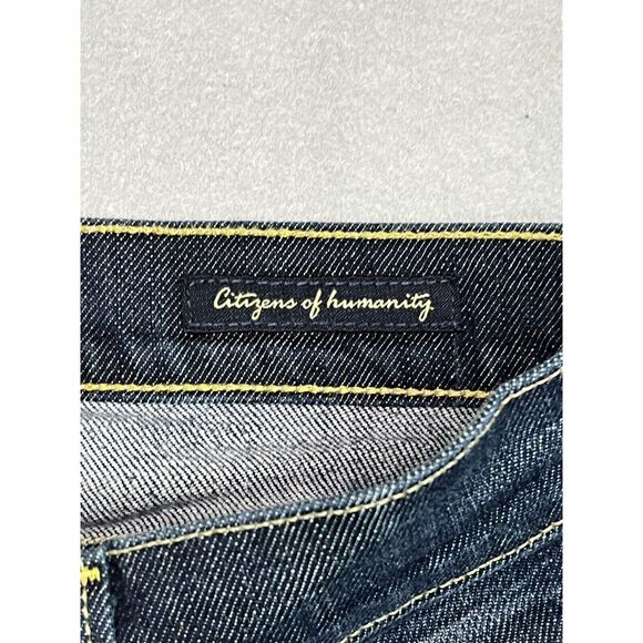 Citizens of Humanity Jeans Womens 29 Bardot Capri Stretch Preppy Dark Wash - Picture 3 of 13